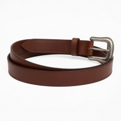 Men's Western Brown Leather Belt