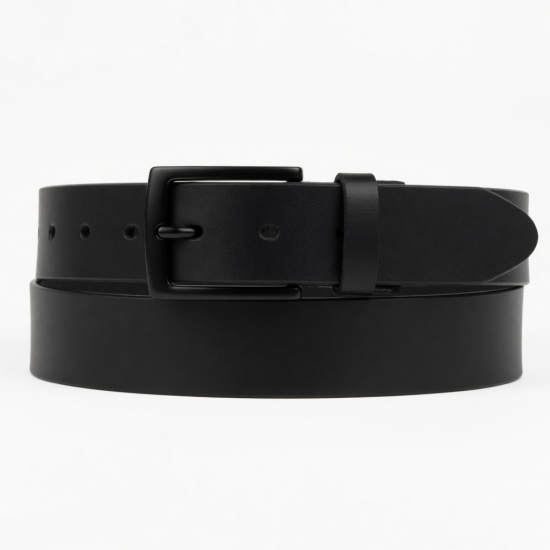 Black Men's Buckle Belt