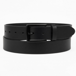 Black Men's Buckle Belt