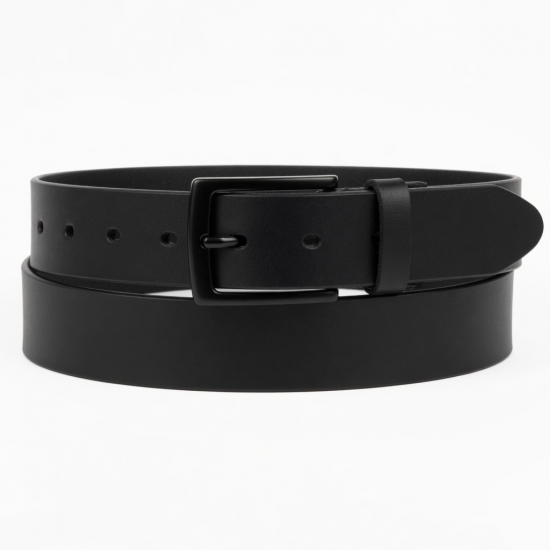 Black Men's Buckle Belt