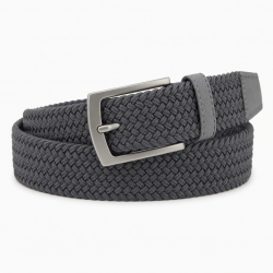 Men's Gray Woven Braided Belt