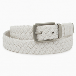 Vintage Women's White Braided Belt