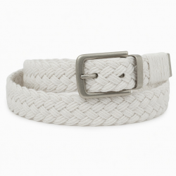 Vintage Women's White Braided Belt