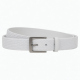 White Men's Buckle Woven Belt