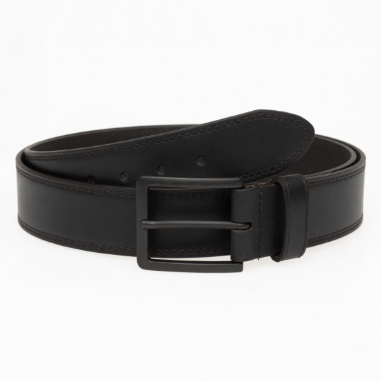 Men's Vintage Leather Black Belt