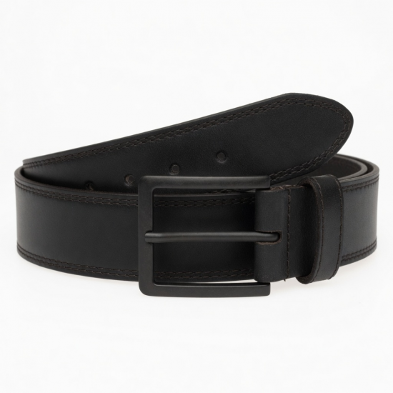 Men's Vintage Leather Black Belt