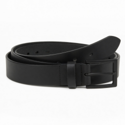 Vintage Men's Leather Classic Black Belt