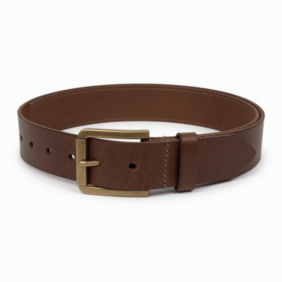 Vintage Men's Leather Brown Belt