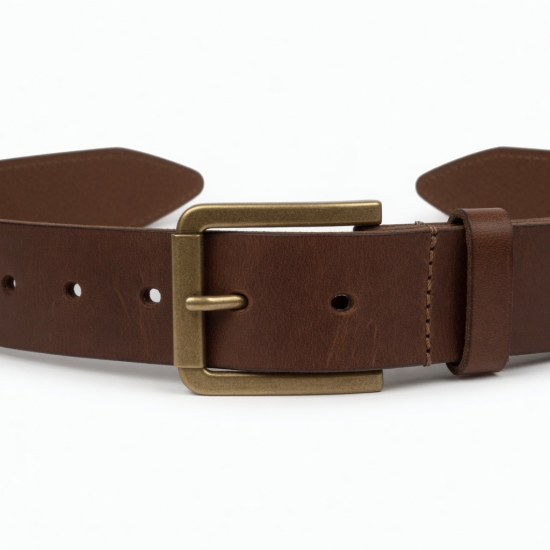 Vintage Men's Leather Brown Belt