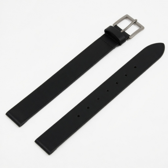 Black Leather Women's Belt