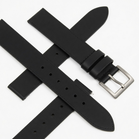 Black Leather Women's Belt
