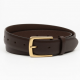 Brown Leather Dress Men's Belt