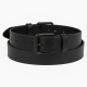 Vintage Black Leather Buckle Belt