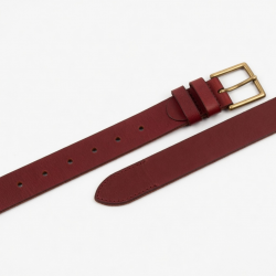 Vintage Red Leather Belt