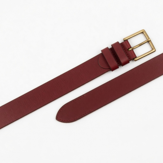 Vintage Red Leather Belt
