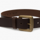Vintage Leather Wide Buckle Belt