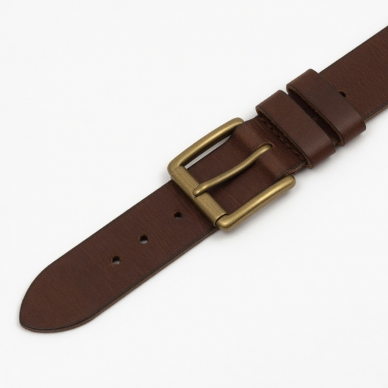 Vintage Men's Leather Buckle Belt