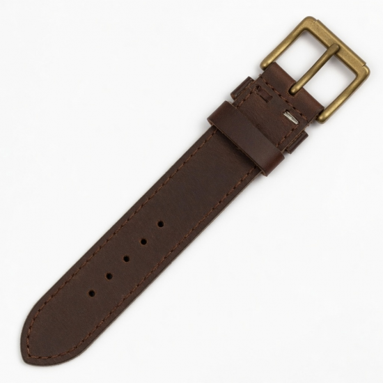 Vintage Men's Leather Buckle Belt