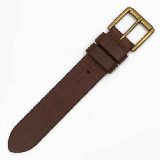 Vintage Men's Leather Buckle Belt