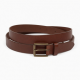 Brown Leather Red Belt