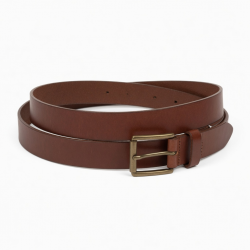 Brown Leather Red Belt