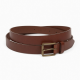 Brown Leather Red Belt