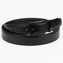 Men's Leather Automatic Buckle Ratchet Belt