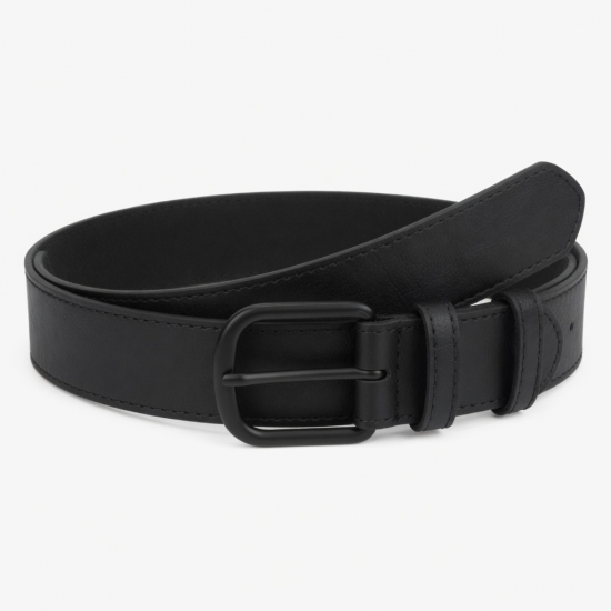 Black Waist Wide Kids Belt