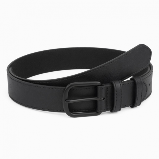 Black Waist Wide Kids Belt