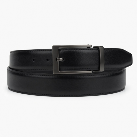 Leather Men's Women's Automatic Buckle Belt