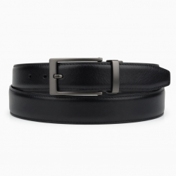 Leather Men's Women's Automatic Buckle Belt