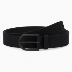 Men's Black Woven Casual Belt