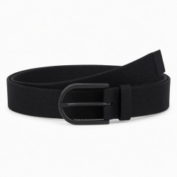 Men's Black Woven Casual Belt