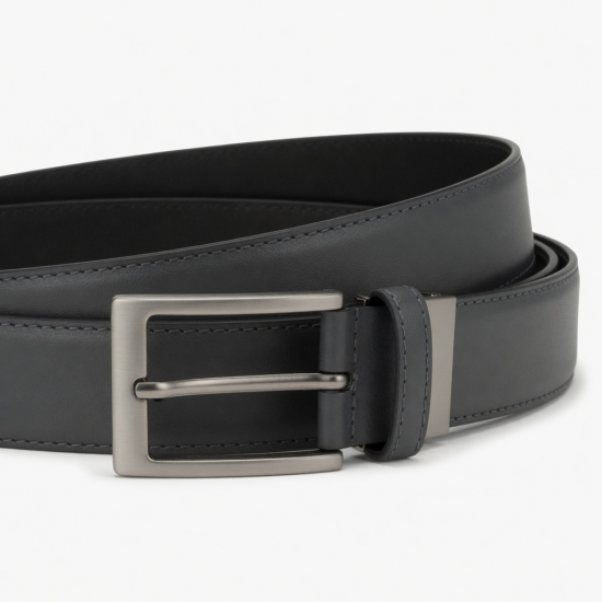 Men's Reversible Grey Black Belt