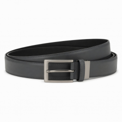 Men's Reversible Grey Black Belt