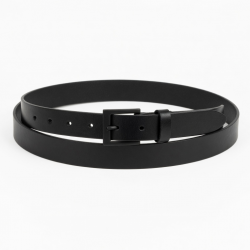 Buckle Women's Black Adjustable Leather Belt
