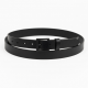 Buckle Women's Black Adjustable Leather Belt